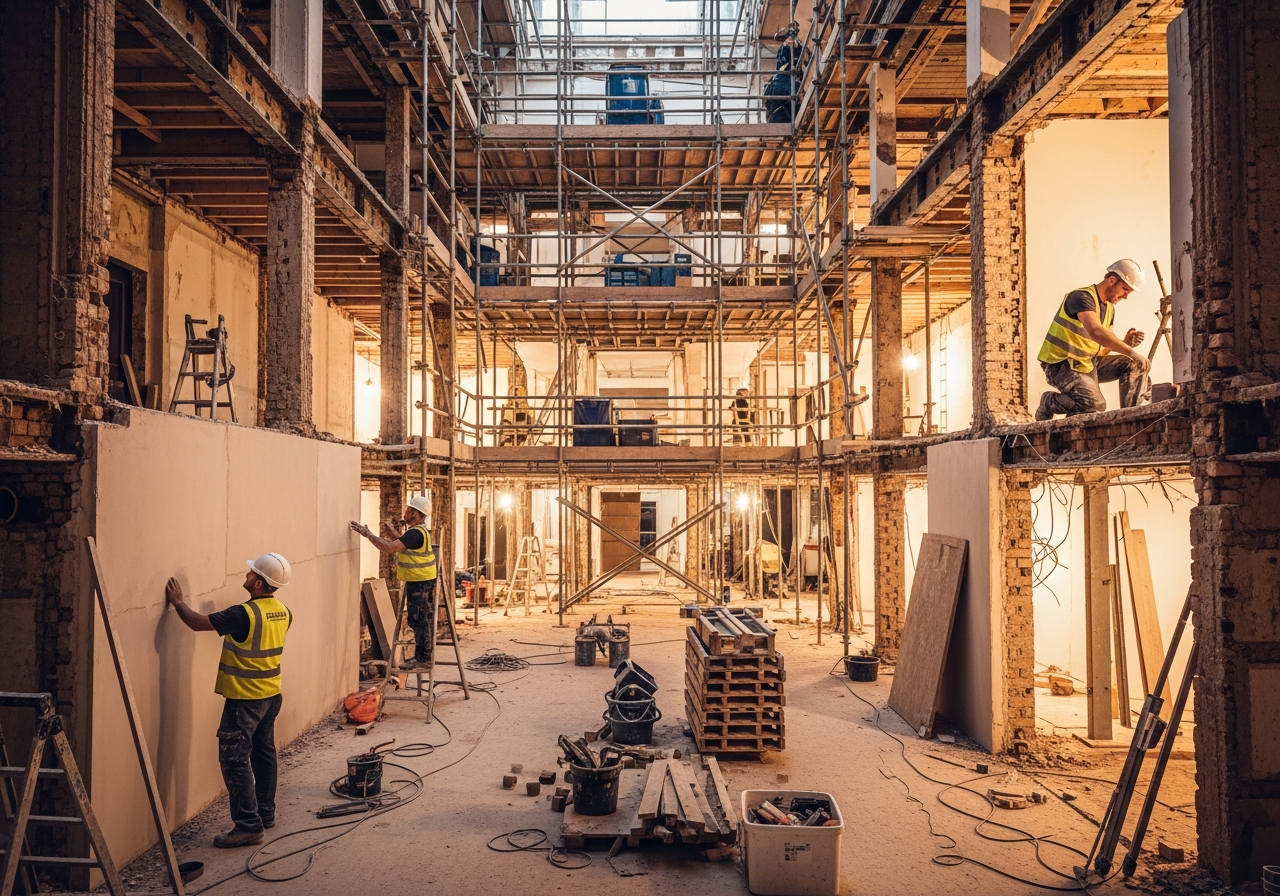 O&S Contractors Team on Site